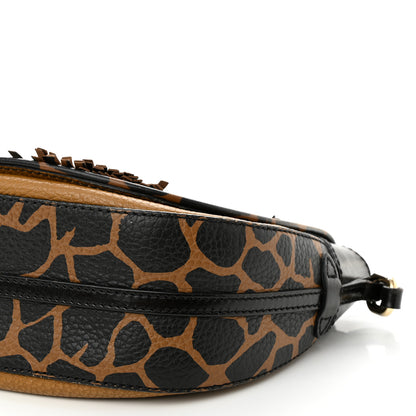 Burberry Haymarket Check Animal Print Maydown Crossbody Bag Brown 9 of 12
