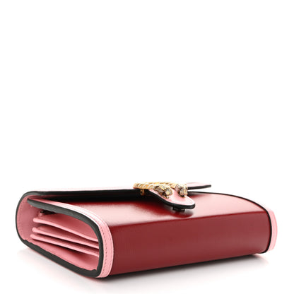 Gucci Azalea Calfskin Enamel Mini Dionysus Chain Wallet New Cherry Red Wild Rose Off White 4 of 11