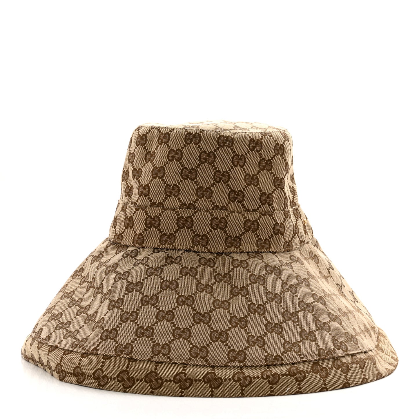 Monogram Wide Brim Hat L Beige
