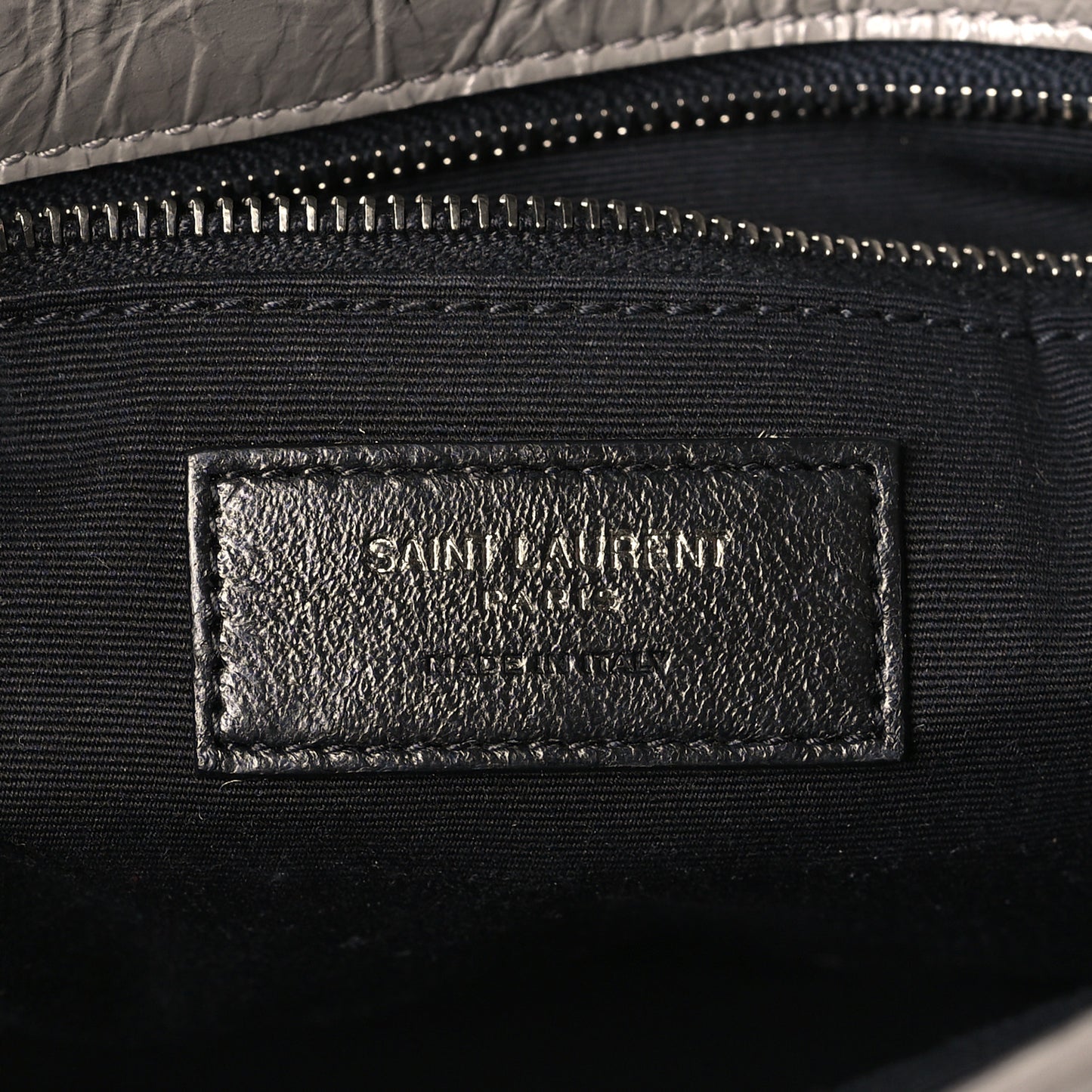 Crinkled Calfskin Matelasse Monogram Medium Niki Chain Satchel Fog