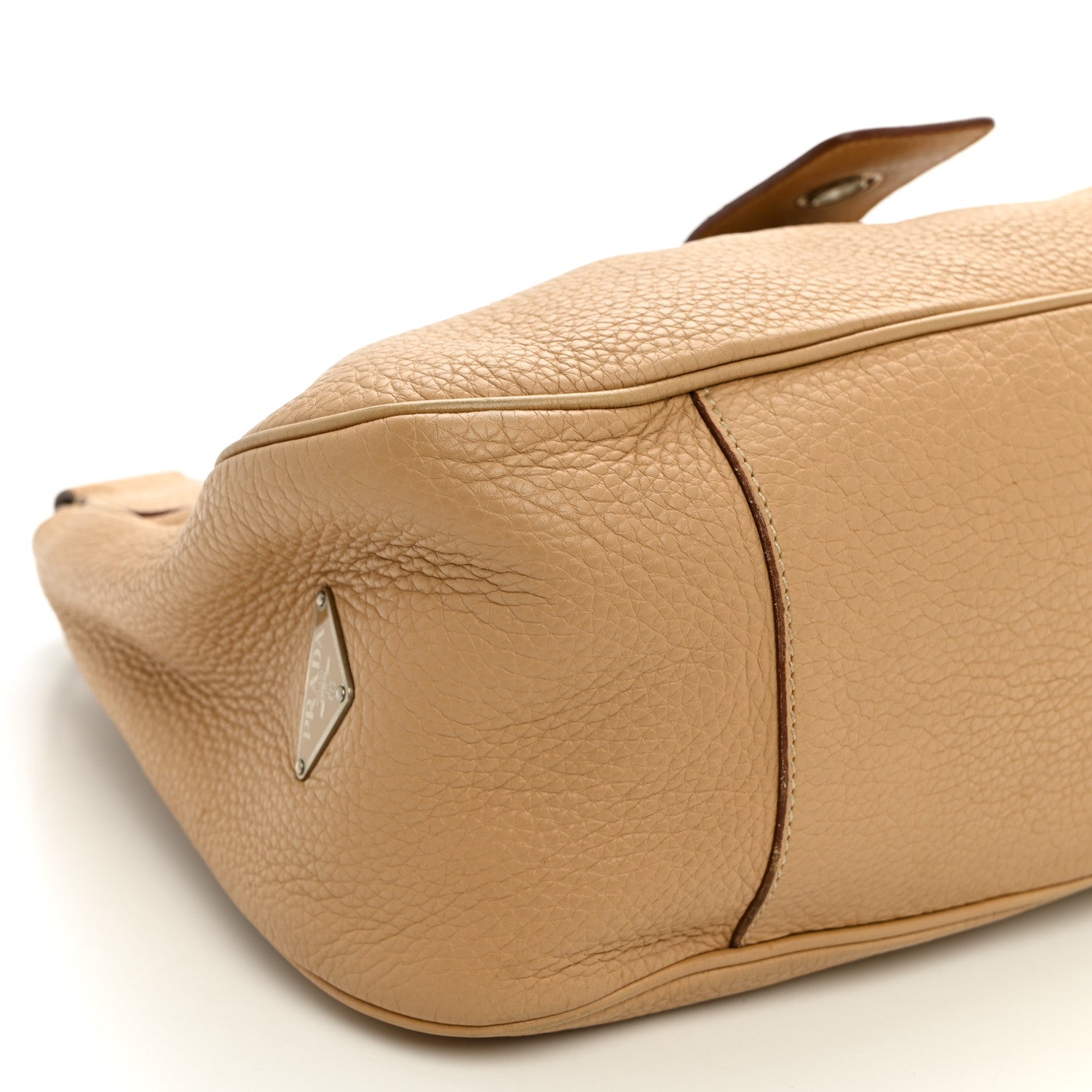 Prada Vitello Daino Moon Shoulder Bag  Sabbia 9 of 11