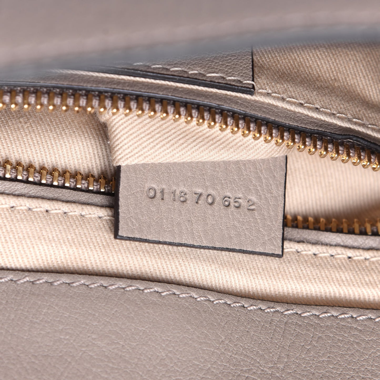 Suede Calfskin Small Faye Backpack Motty Grey