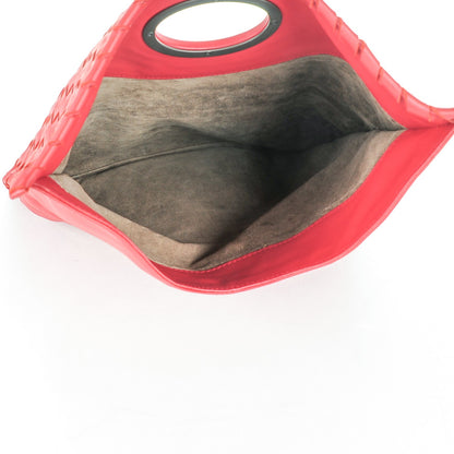 Bottega Veneta Nappa Intrecciato Turnlock Clutch Blood 7 of 10