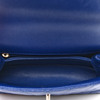 Chanel Caviar Quilted Mini Coco Handle Flap Blue 5 of 10