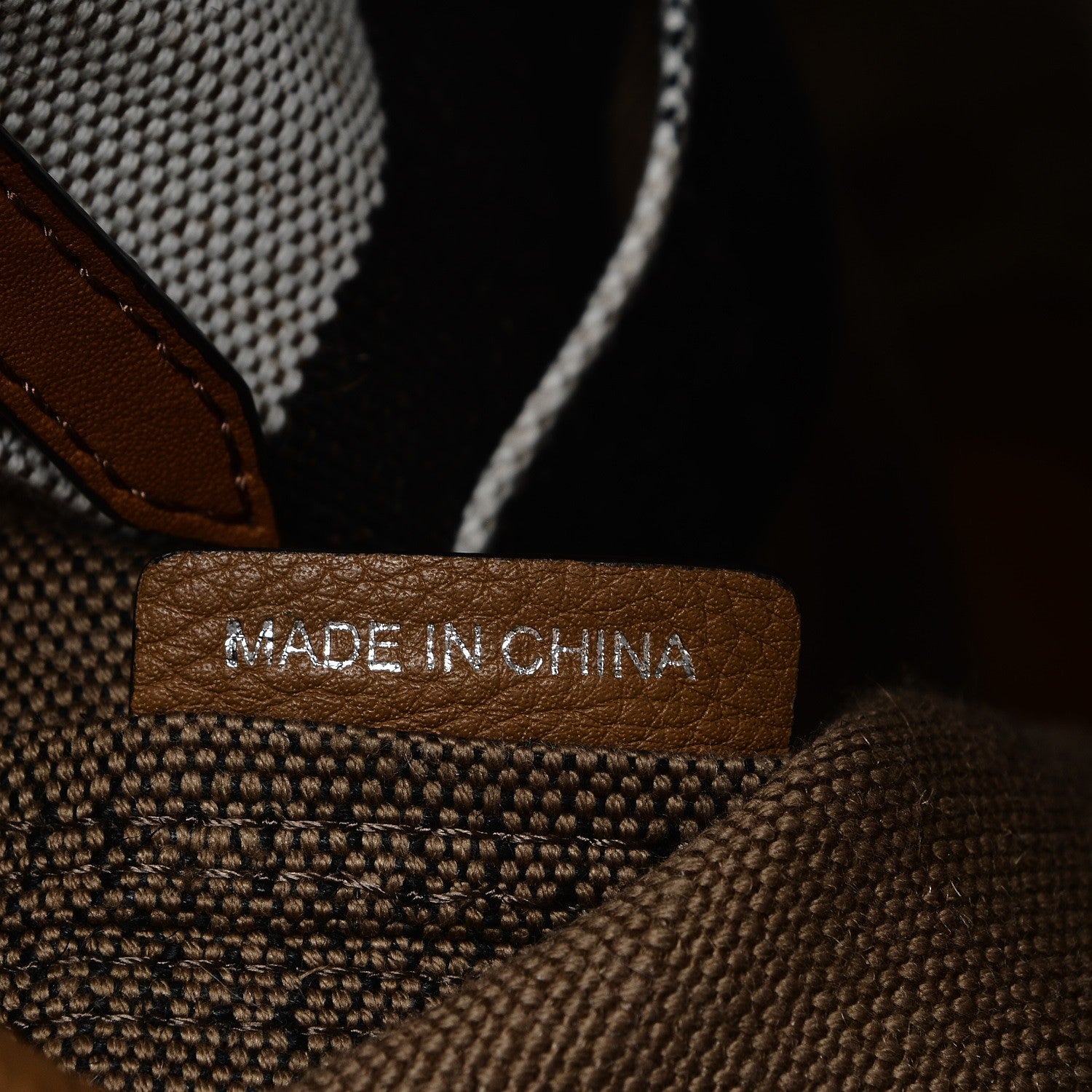 Burberry Grainy Calfskin Canvas Mega Check Medium Ashby Tassel Hobo Saddle Brown 10 of 11