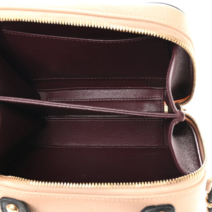 Chanel Caviar Quilted Small CC Filigree Vanity Case Beige Black 5 of 11