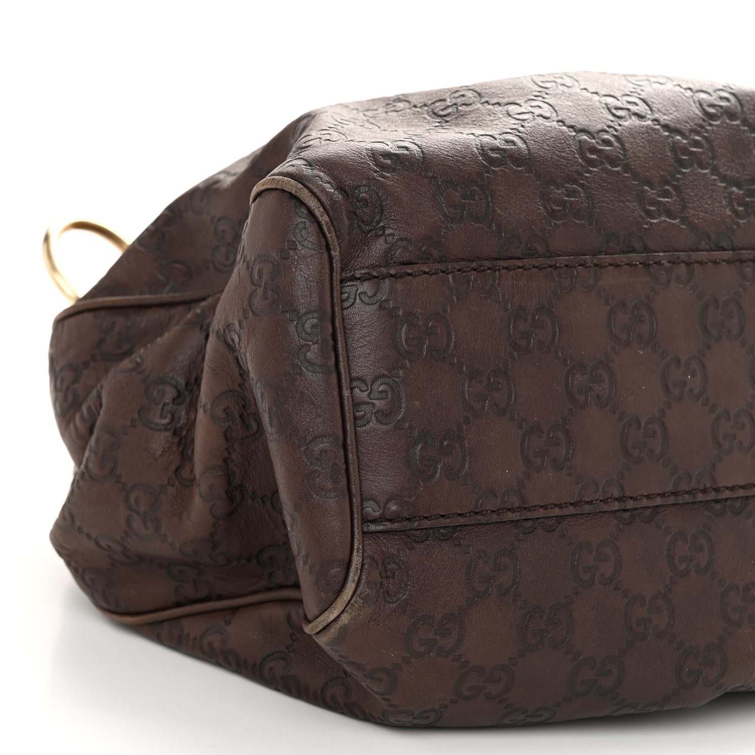 Gucci Guccissima Medium Sukey Tote Chocolate 9 of 10
