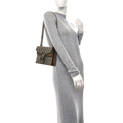 Gucci GG Supreme Monogram Mini Dionysus Shoulder Bag Taupe 2 of 11