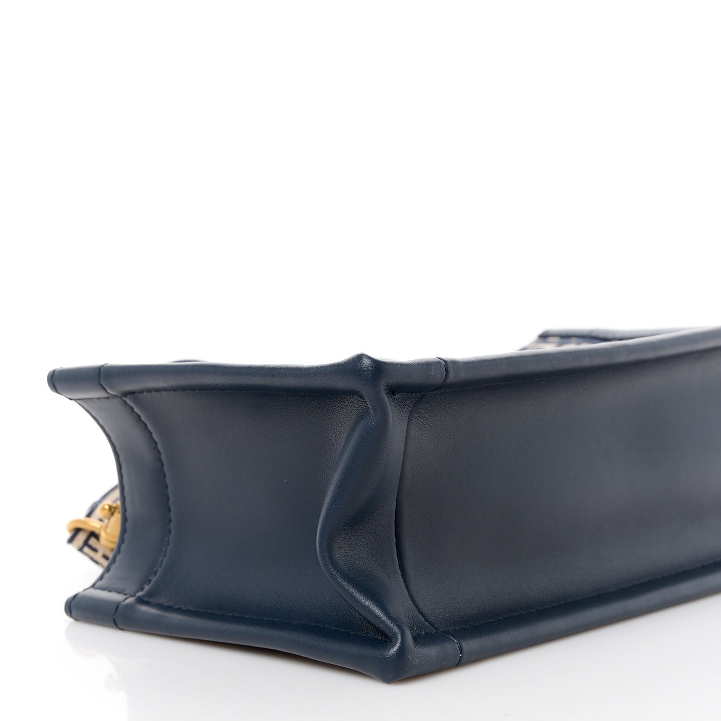Oblique Calfskin East West Book Tote With Strap Blue Multicolor