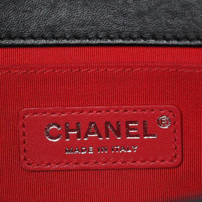 Chanel Lambskin Tweed Logo Embroidered Medium Boy Flap White Red Black 6 of 8