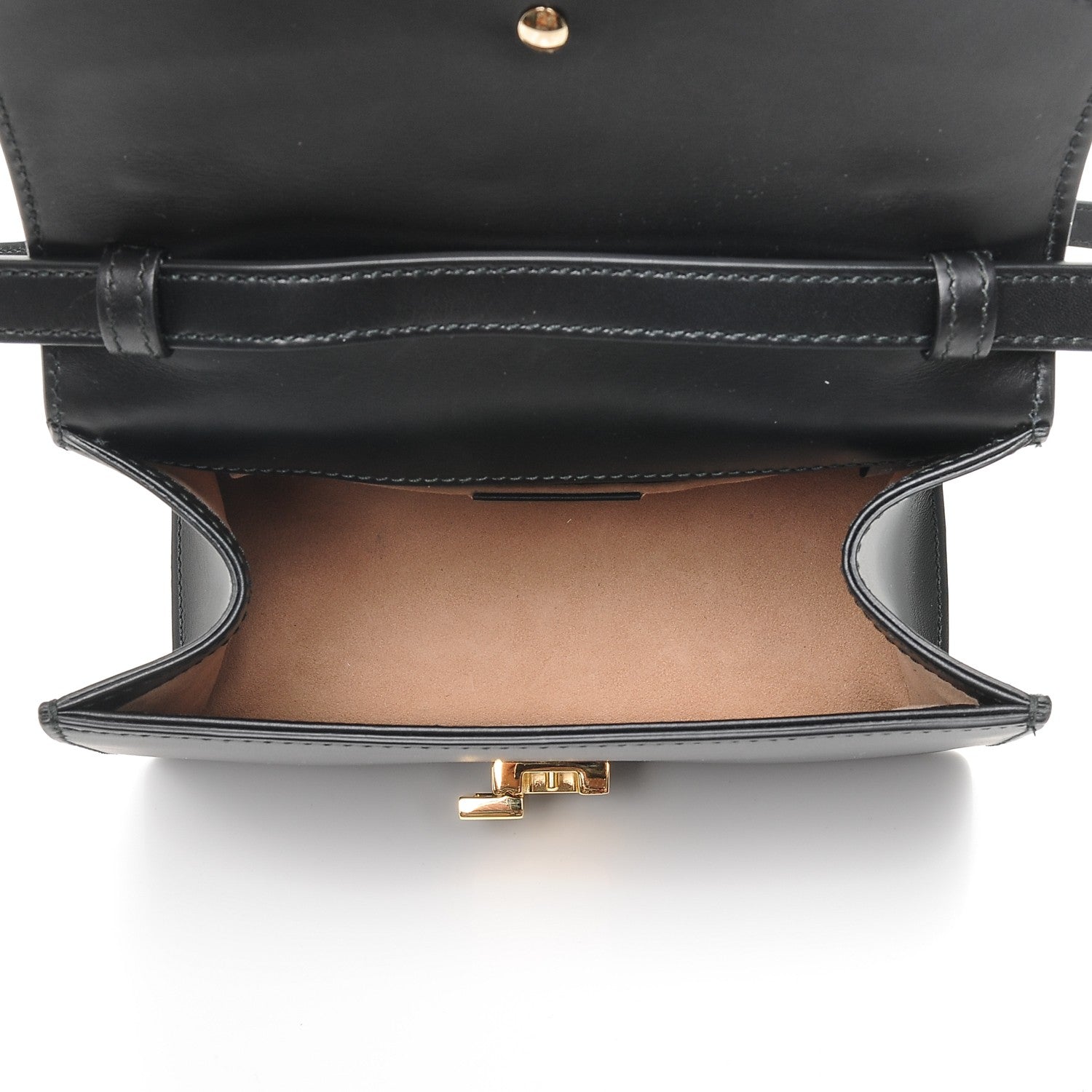 Gucci Calfskin Mini Sylvie Top Handle Bag Black 6 of 7