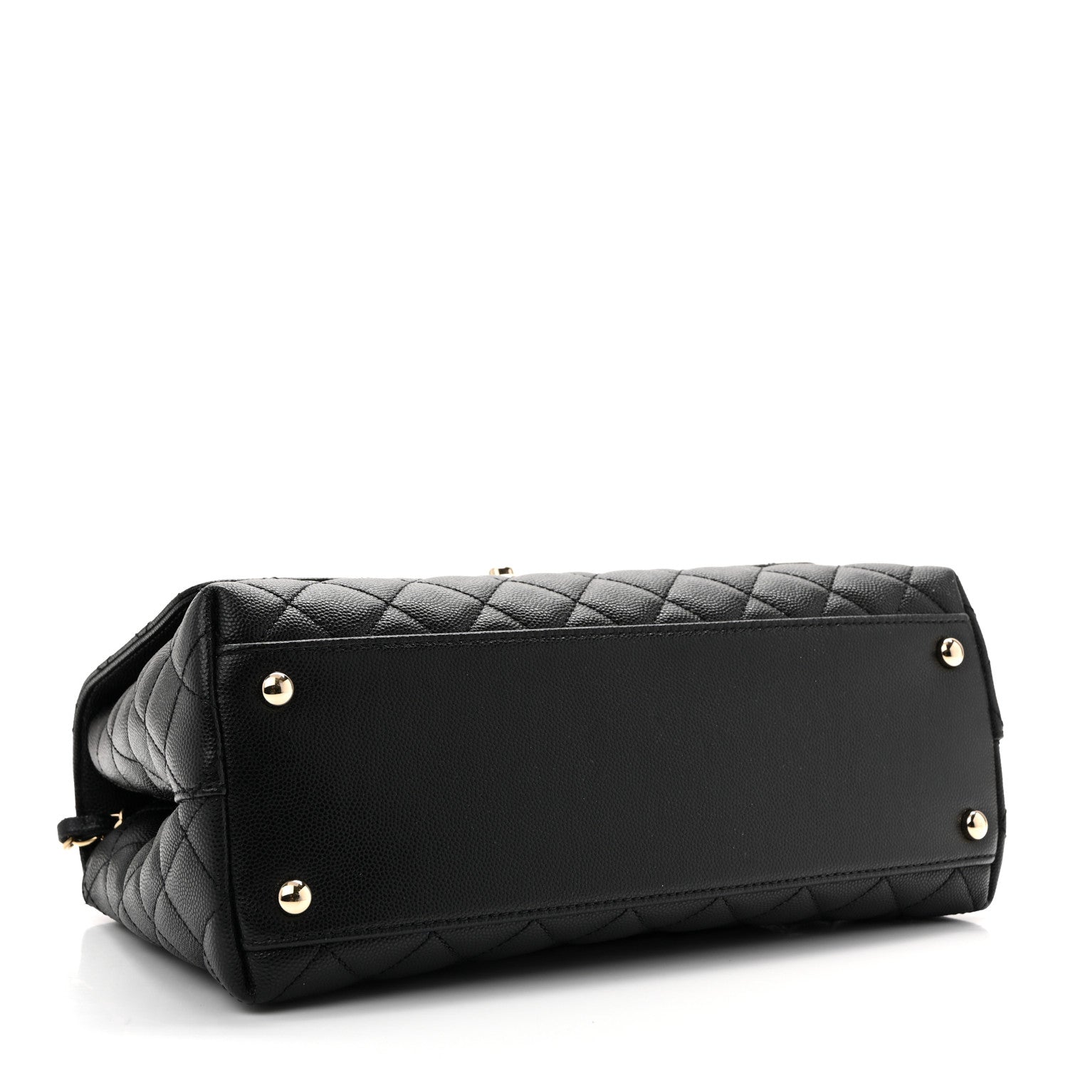 Chanel Caviar Quilted Small Coco Handle Flap Black 4 of 12