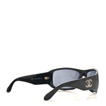Chanel Acetate Crystal CC Sunglasses 6008-B Black 4 of 7