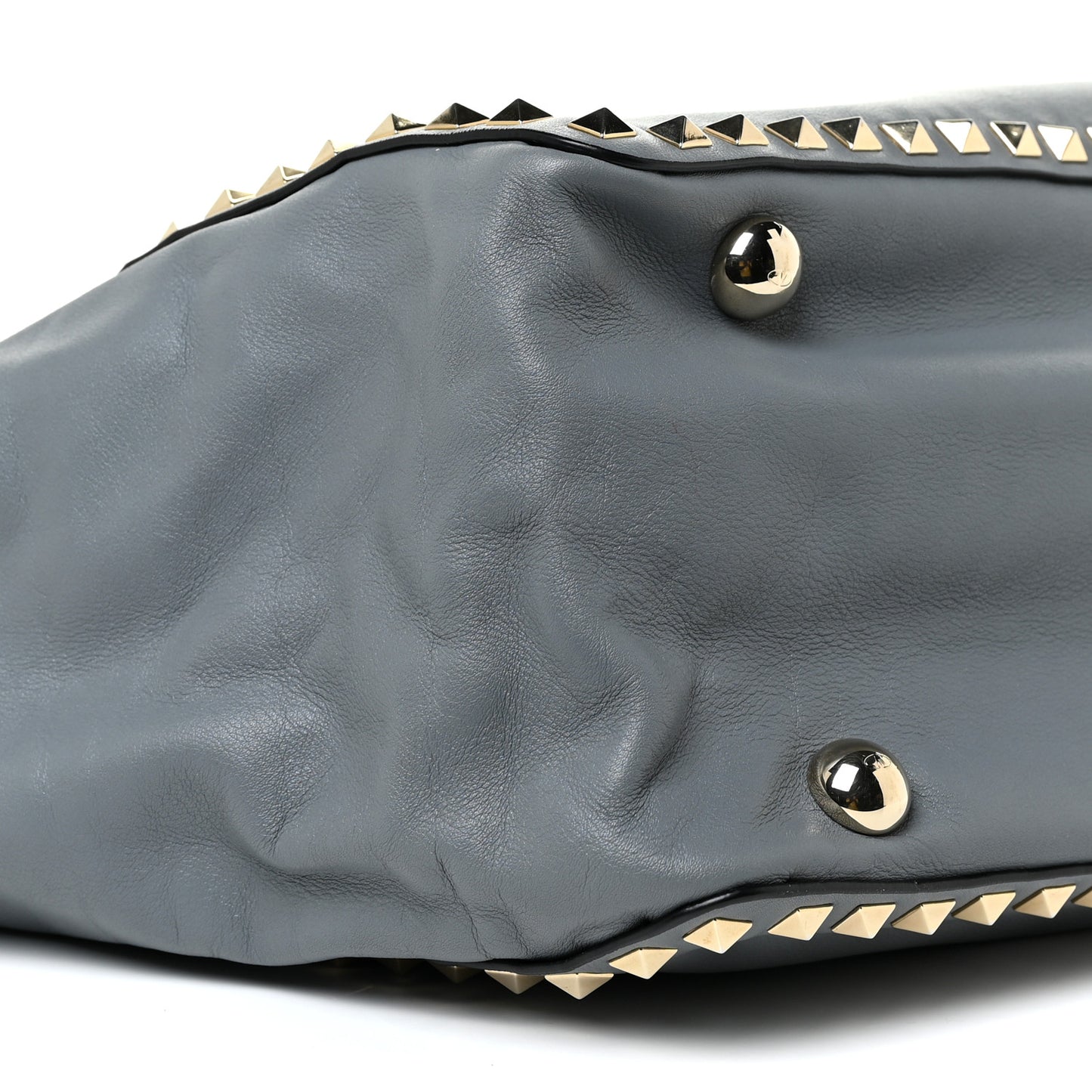 Vitello Medium Rockstud Tote London Stone