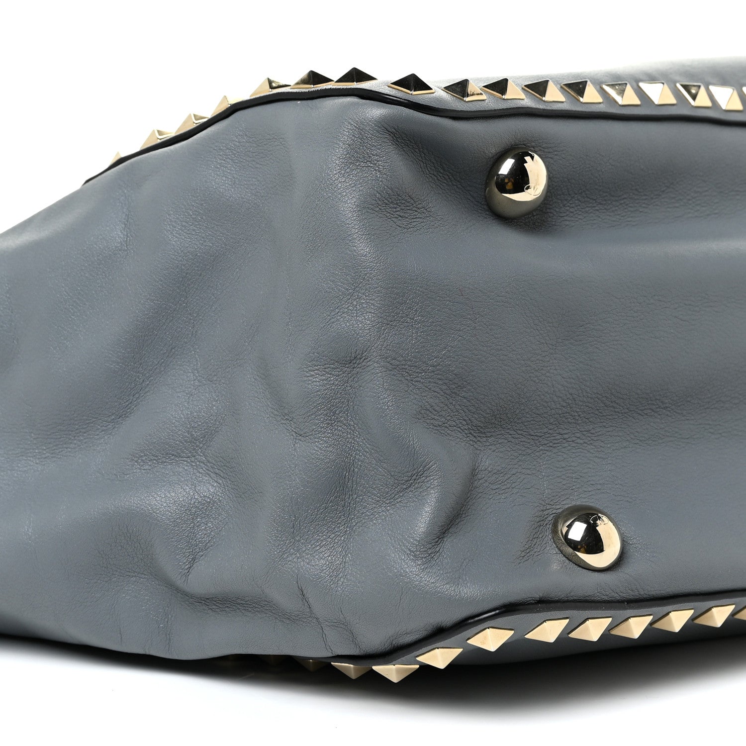 Valentino Garavani Vitello Medium Rockstud Tote London Stone 8 of 23