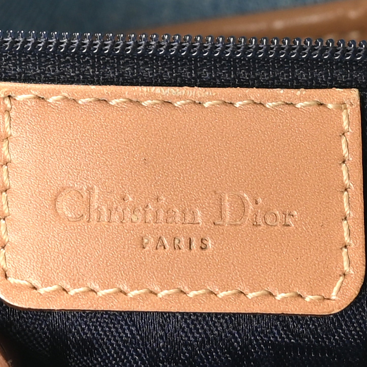 Denim Calfskin Saddle Bag Light Blue