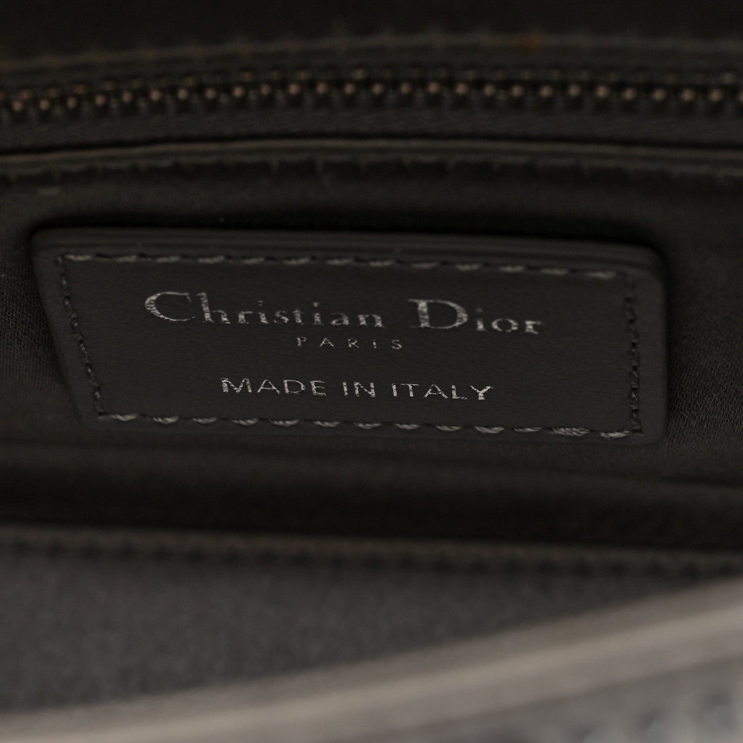 Christian Dior Satin Crystal Cannage Mini Lady Dior Gray 6 of 9