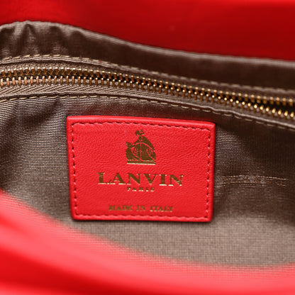Lanvin Lambskin Quilted Medium Sugar Flap Shoulder Bag Raspberry 6 of 10