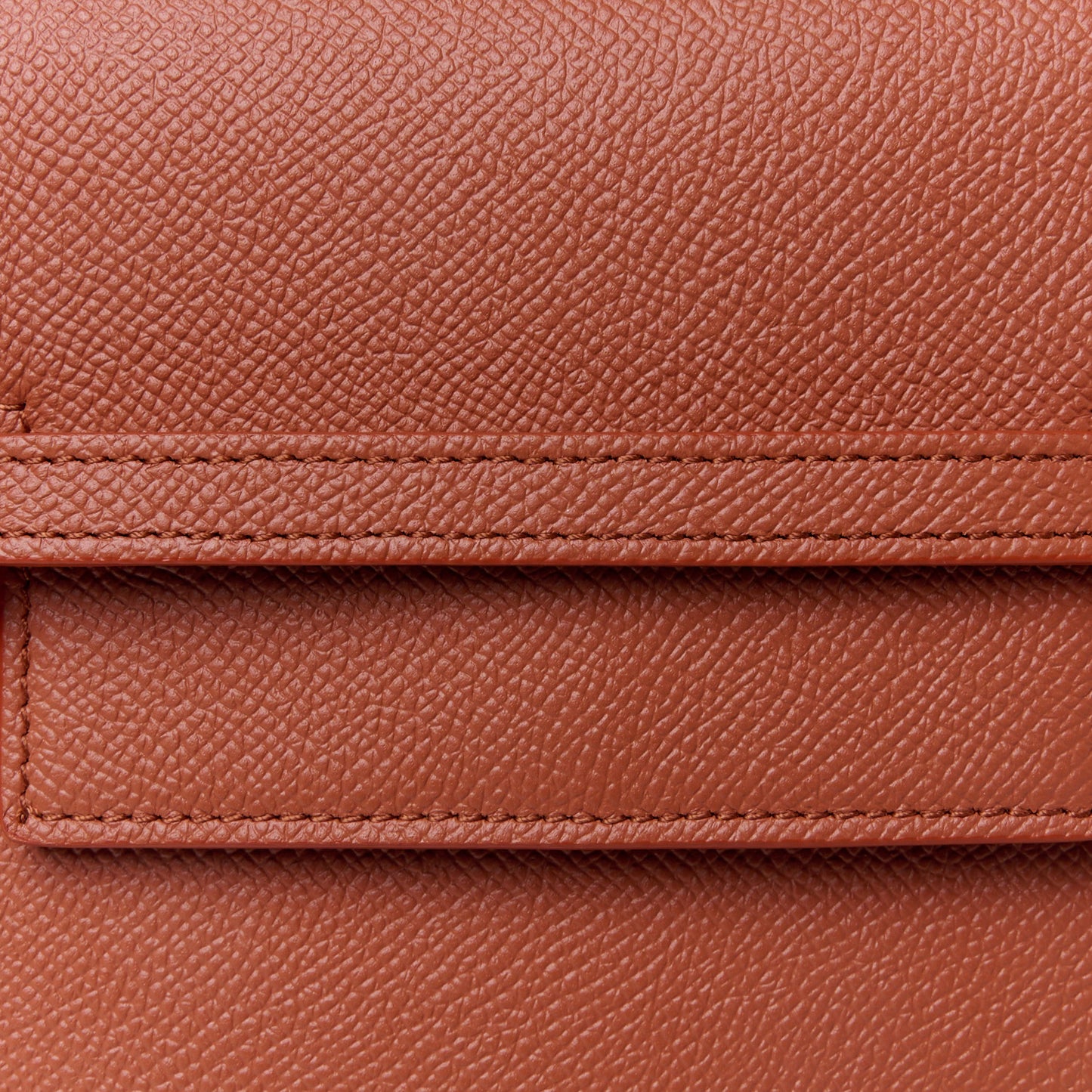 Grained Calfskin Nano Belt Bag Terracotta
