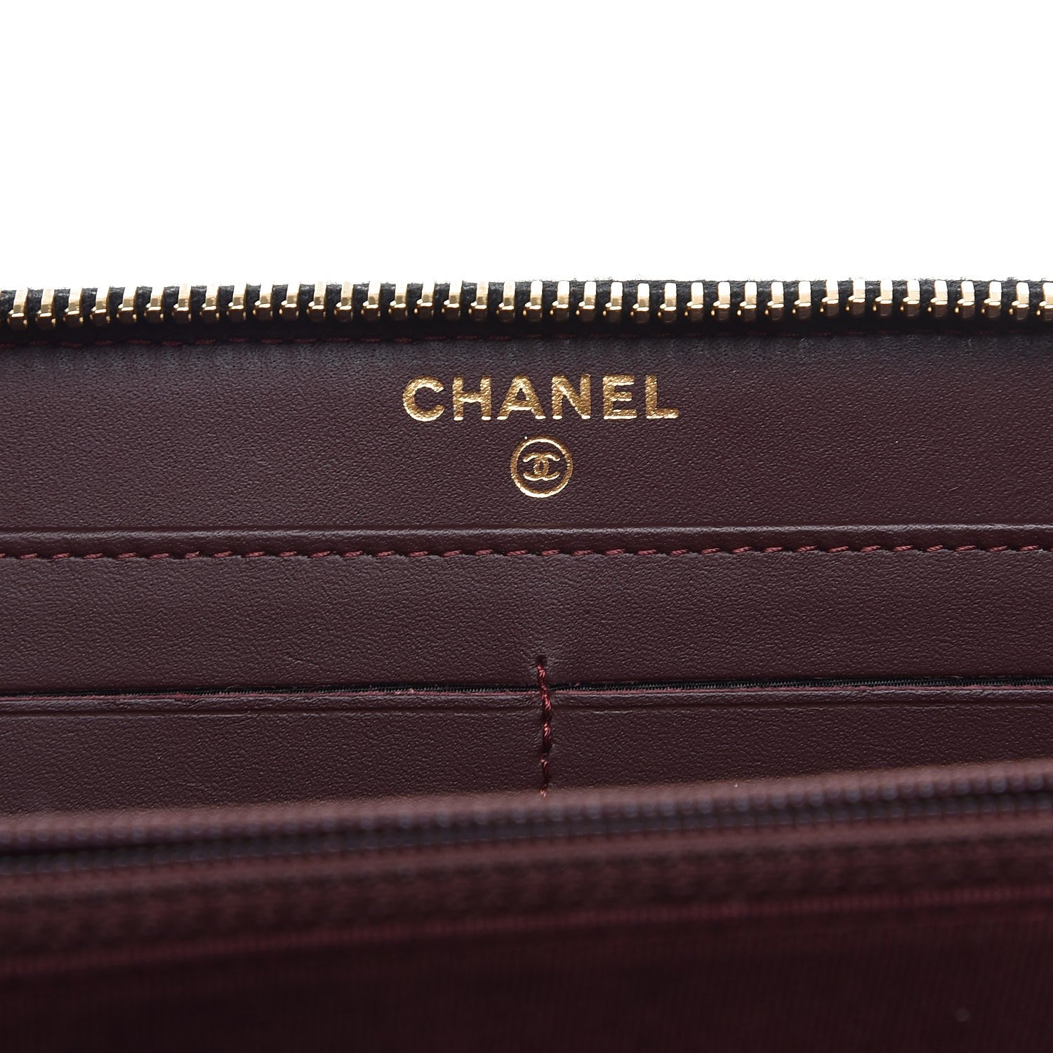 Chanel Caviar Quilted Large Gusset Zip Around Wallet Black 5 of 8