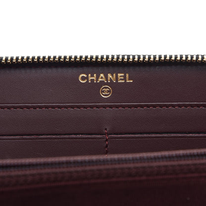 Chanel Caviar Quilted Large Gusset Zip Around Wallet Black 5 of 8