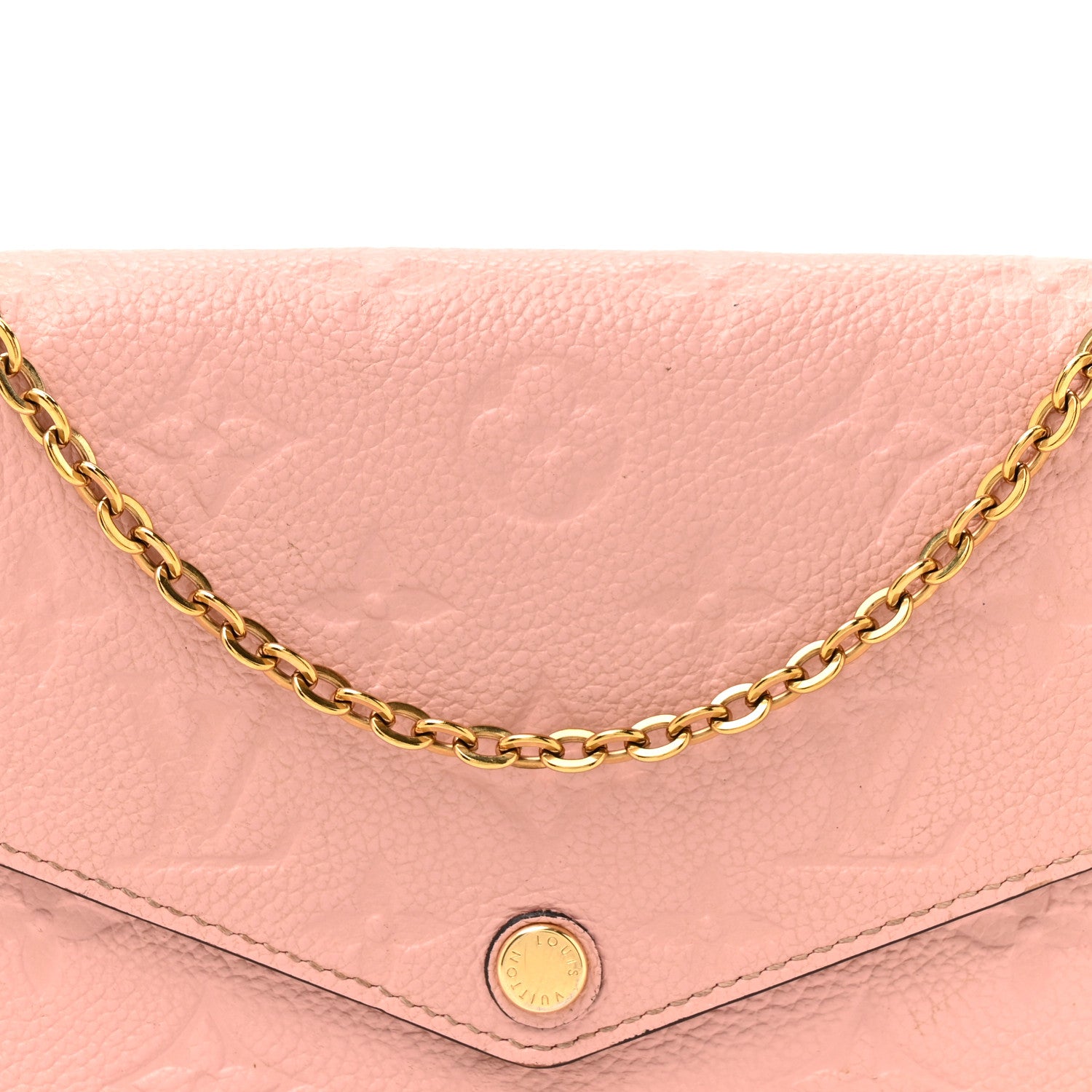 Louis Vuitton Empreinte Pochette Felicie Chain Wallet Rose Poudre 8 of 12
