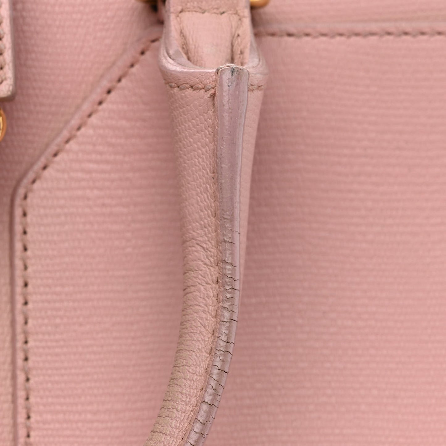 Textured Calfskin Small Cabas ChYc Light Pink
