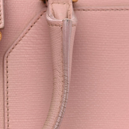 Saint Laurent Textured Calfskin Small Cabas ChYc Light Pink 14 of 21