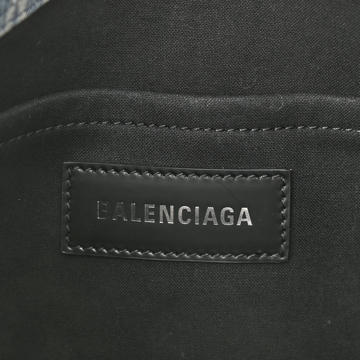 Balenciaga Denim Scribble Logo Small Hardware Tote Blue 6 of 8