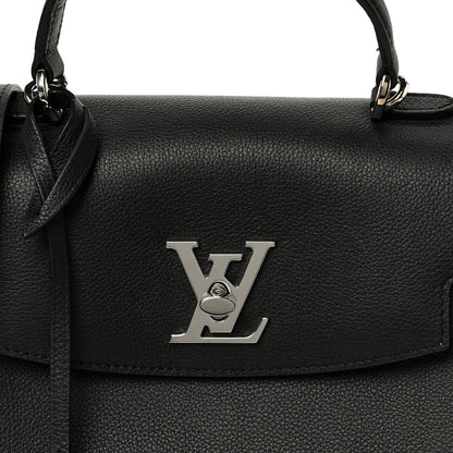 Louis Vuitton Calfskin Lockme Ever BB Black 10 of 12