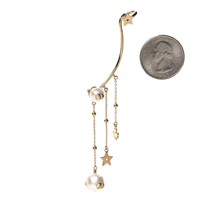 Christian Dior Pearl Shiny-D Earring Gold 2 of 4
