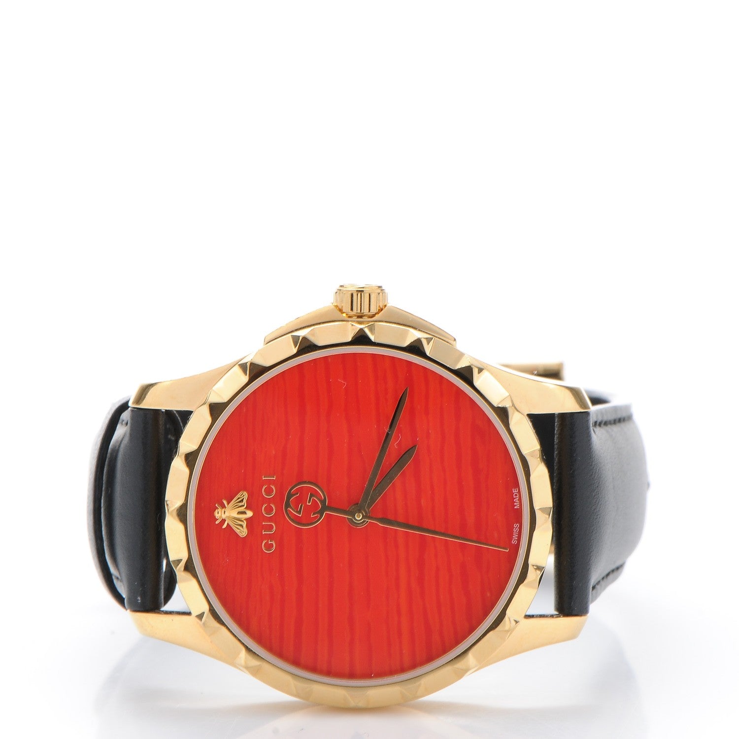 Gucci Stainless Steel Calfskin 38mm G-Timeless Quartz Watch Coral 3 of 9
