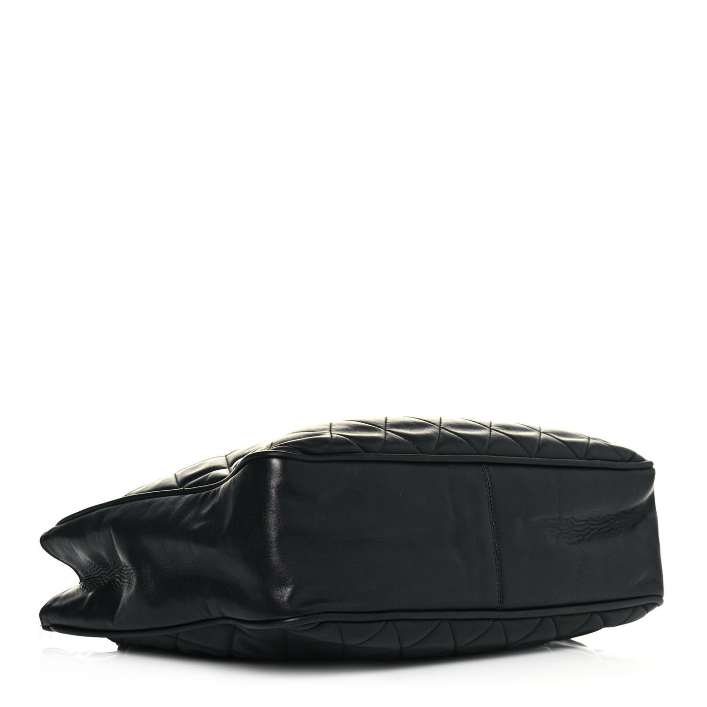 Lambskin Quilted Shoulder Bag Black