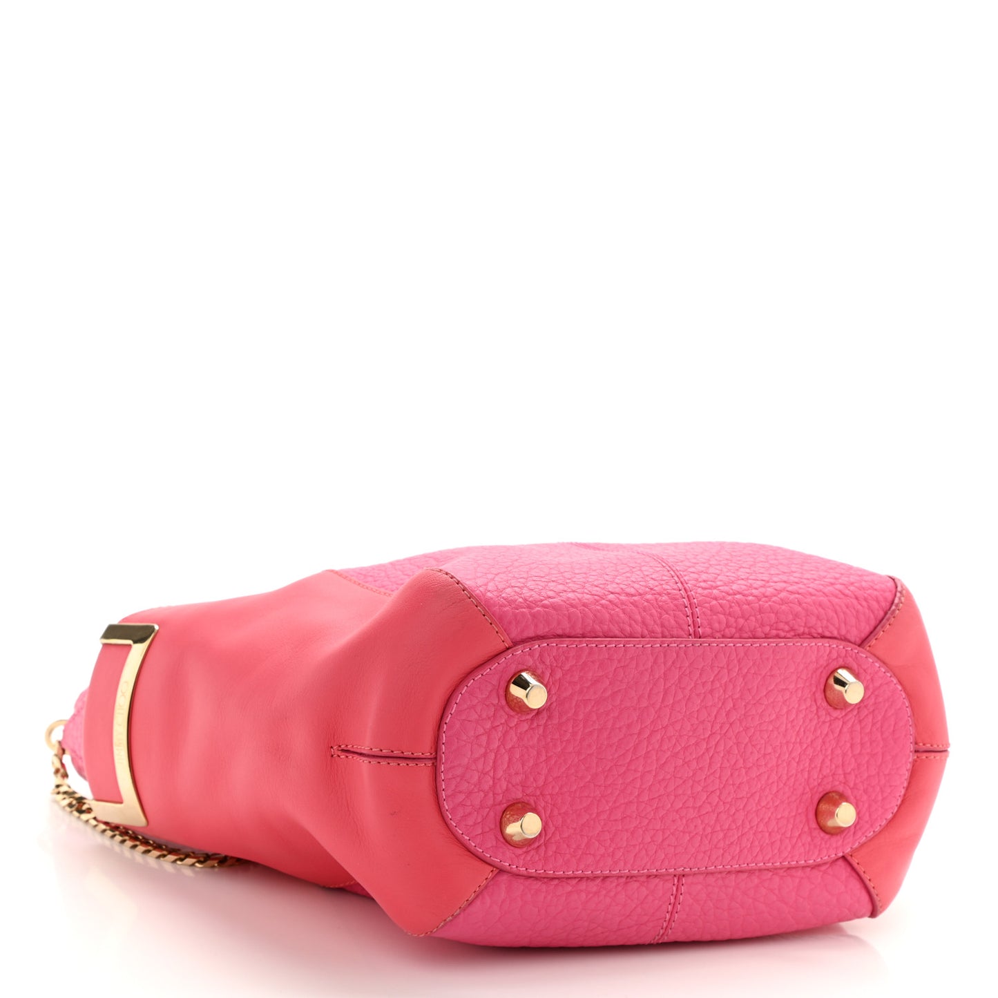 Calfskin Chain Tote Pink