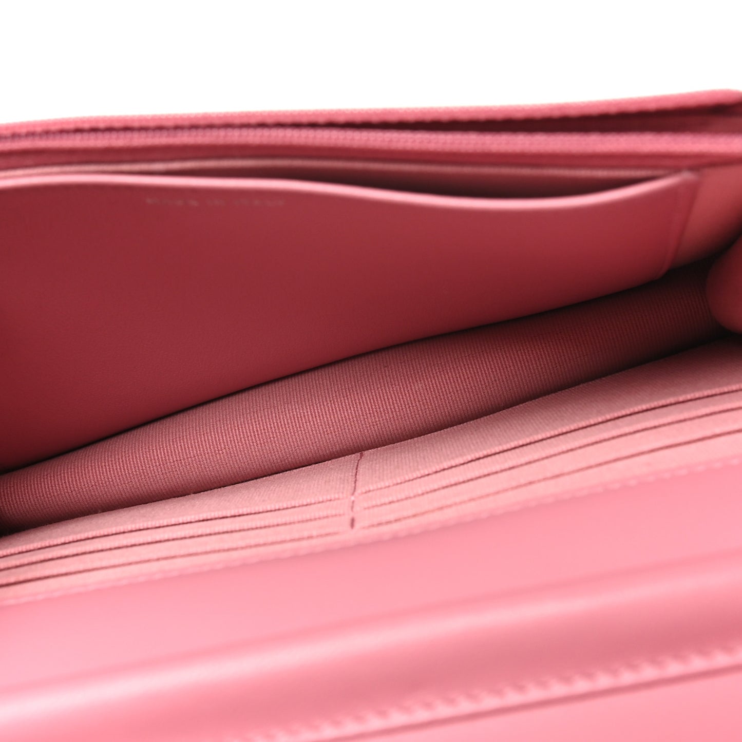 Lambskin Quilted Crystal Star Wallet On Chain WOC Pink