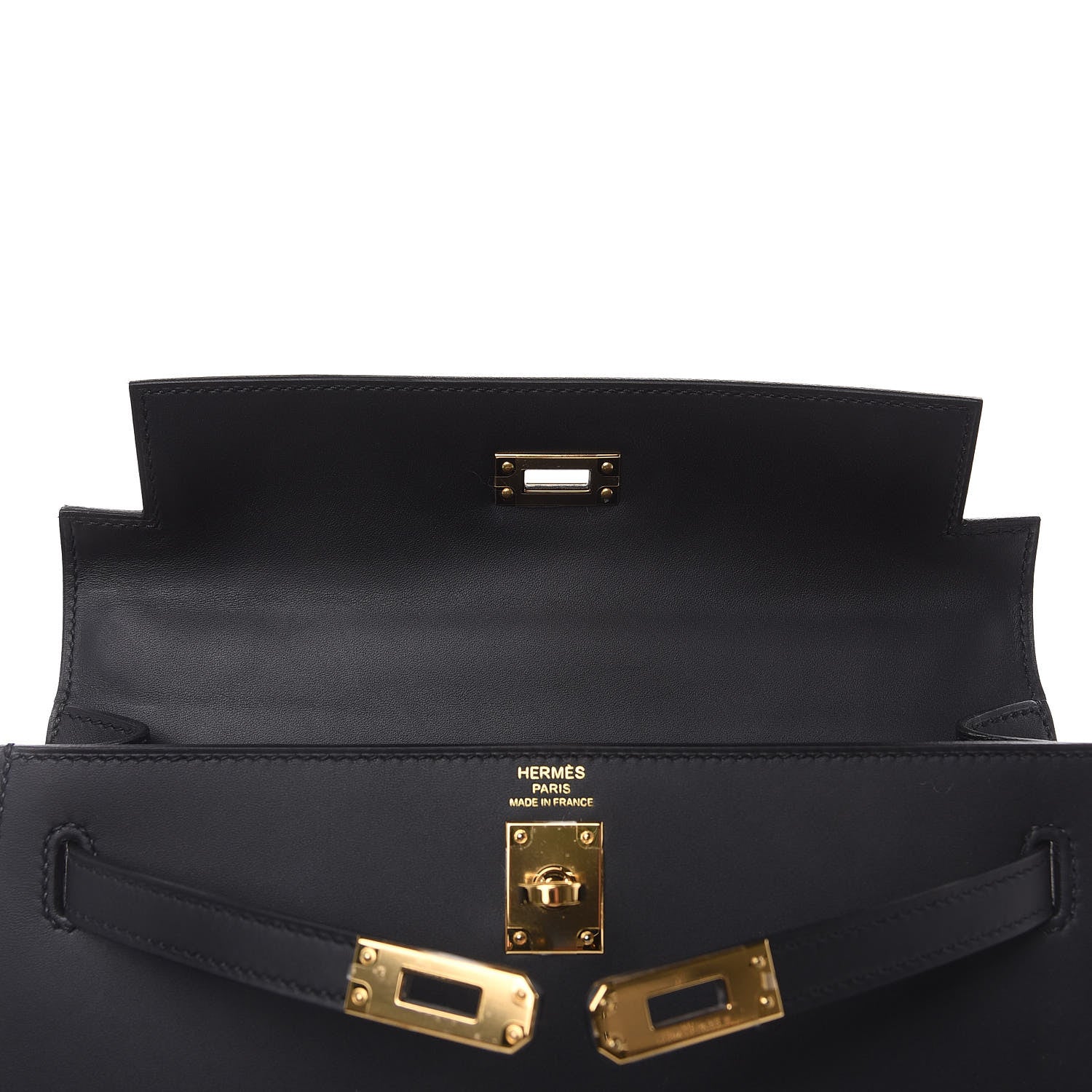 Hermes Sombrero Kelly Sellier 25 Black 7 of 33