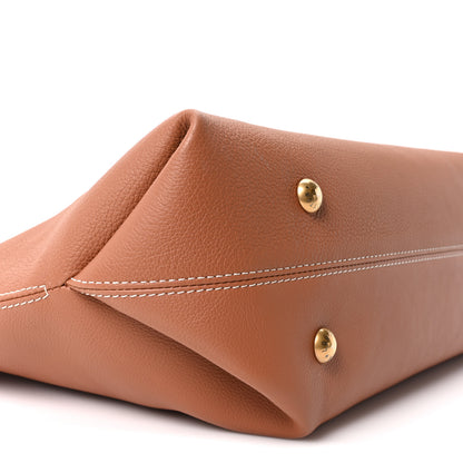 Louis Vuitton Grained Calfskin Low Key Cabas MM Cognac 8 of 9