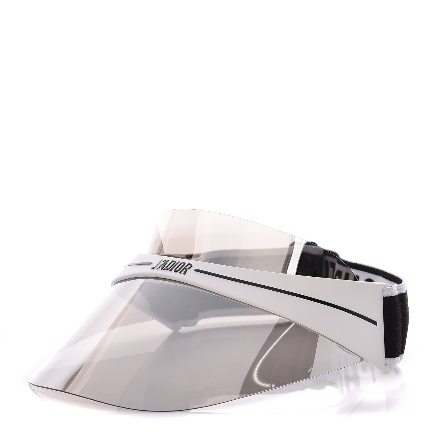 Christian Dior Mirrored DiorClub1 Sun Visor Silver 1 of 8