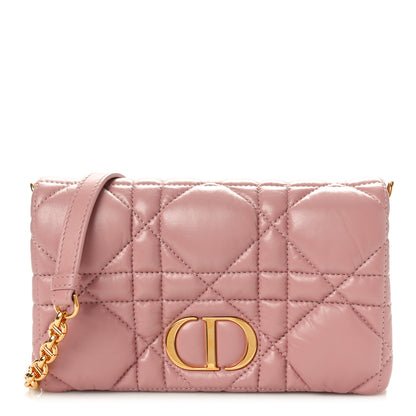 Christian Dior Calfskin Macrocannage Mini Caro Bag Rose De Vents 1 of 9