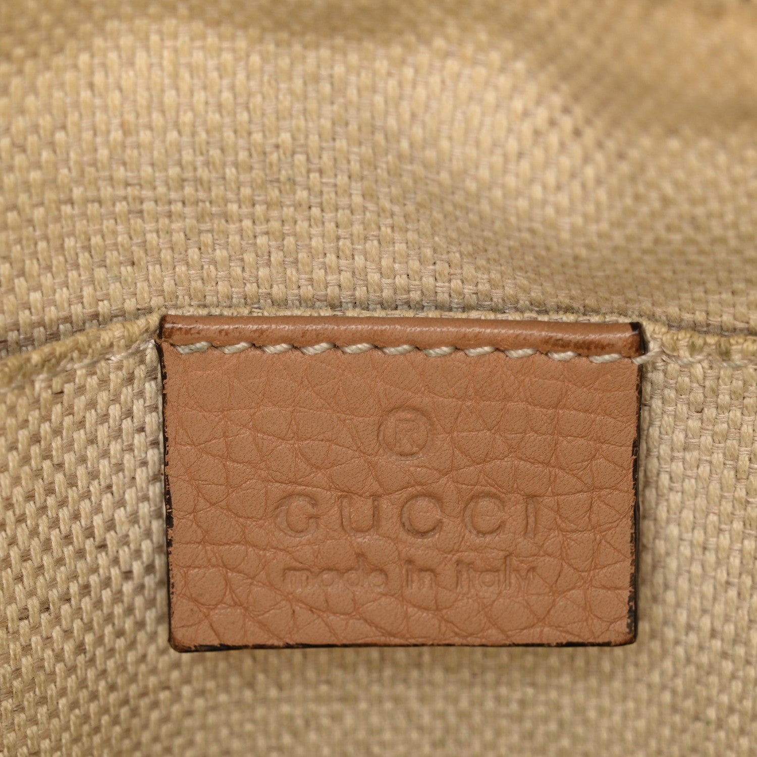 Gucci Pebbled Calfskin Small Soho Disco Bag Camelia 6 of 16