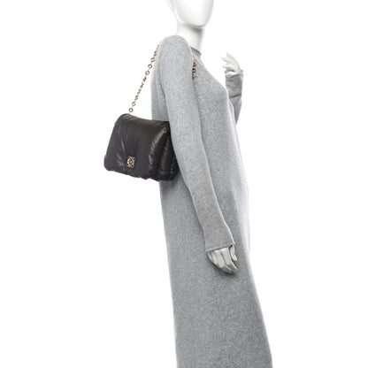 Loewe Lambskin Goya Puffer Bag Dark Chocolate 2 of 10
