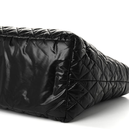 Chanel Nylon Quilted Large Coco Cocoon Tote Black 10 of 10