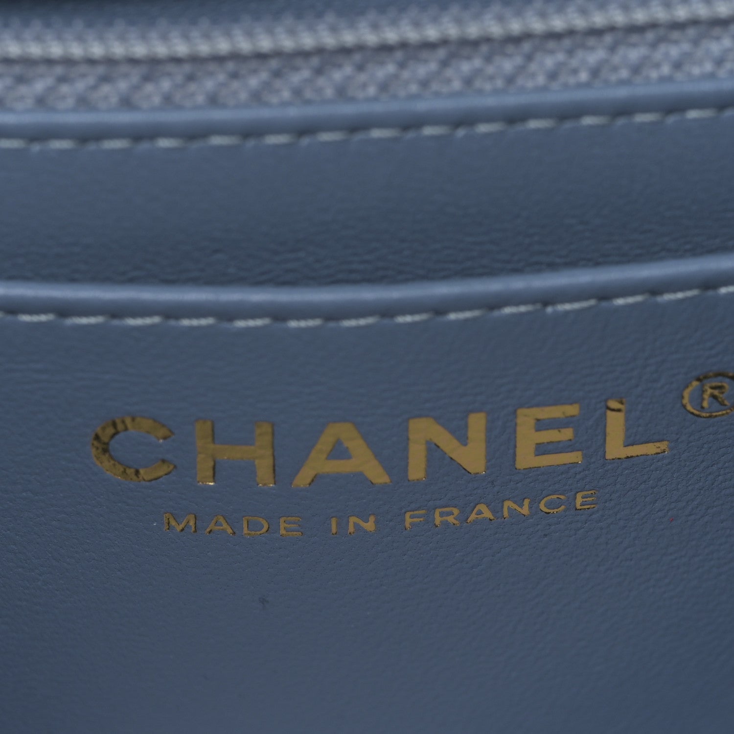 Chanel Printed Denim Quilted Mini Rectangular Flap Light Blue 6 of 9