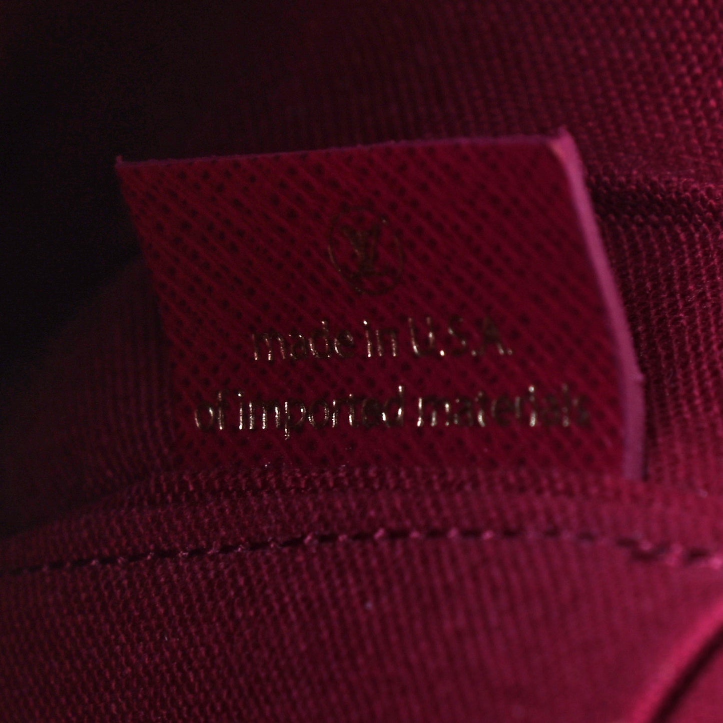 Monogram Pochette Felicie Chain Wallet Fuchsia