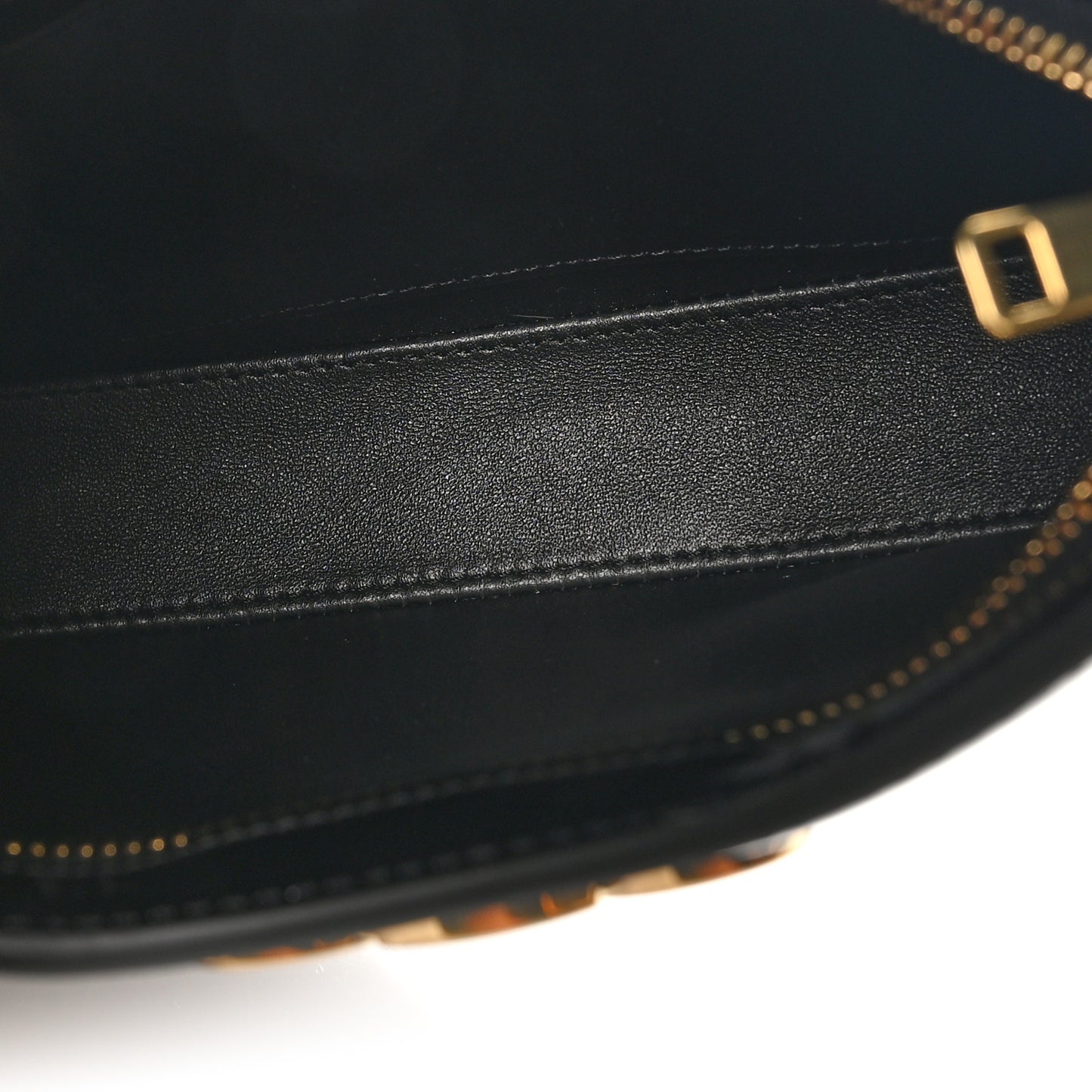 Patent Calfskin Medium Tilly Triomphe Shoulder Bag Black