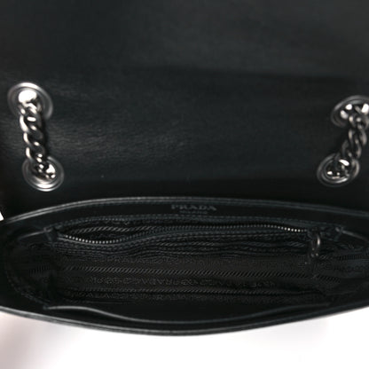 Prada Vitello Studded Crossbody White Black 5 of 8