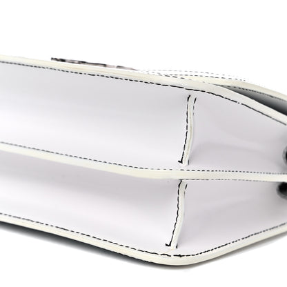 Burberry Calfskin Monogram Embossed Small TB Chain Bag Optic White 9 of 9