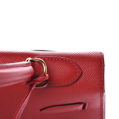Hermes Epsom Kelly Sellier 32 Rouge Casaque 24 of 37
