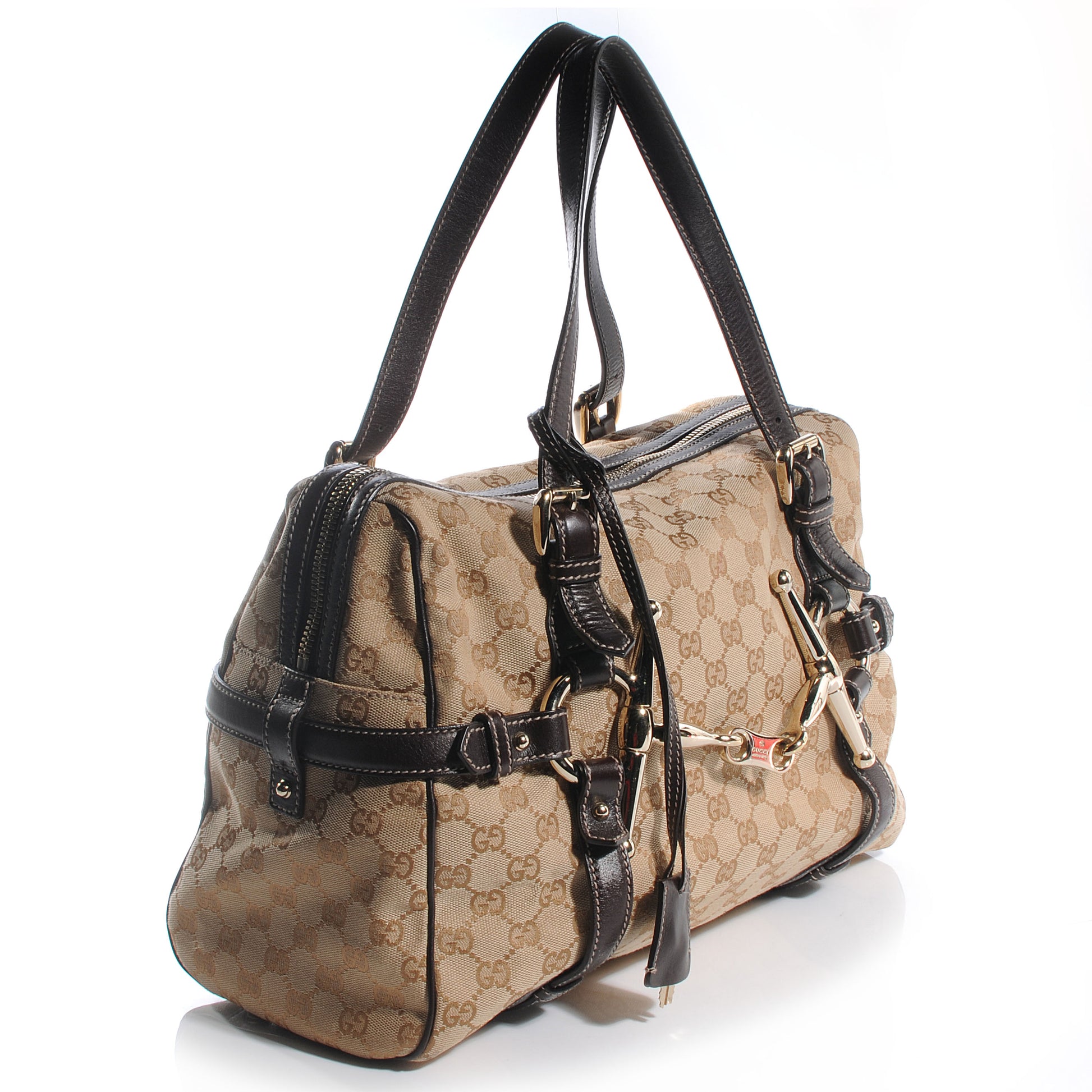 Gucci Monogram 85th Anniversary Boston Tote Brown 3 of 7