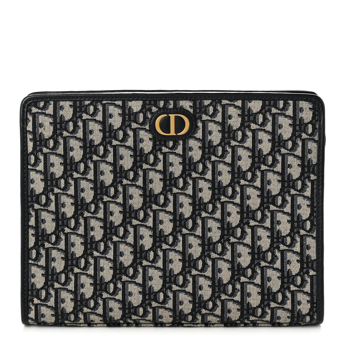 Christian Dior Oblique 30 Montaigne Pouch Blue 1 of 10